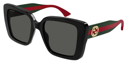GUCCI GG1861S 001 BLACK/GREEN/GREY