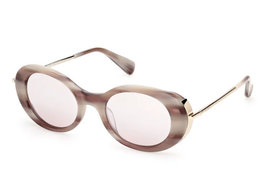 MAX MARA MM0080 60G BEIGE HORN / BROWN MIRROR